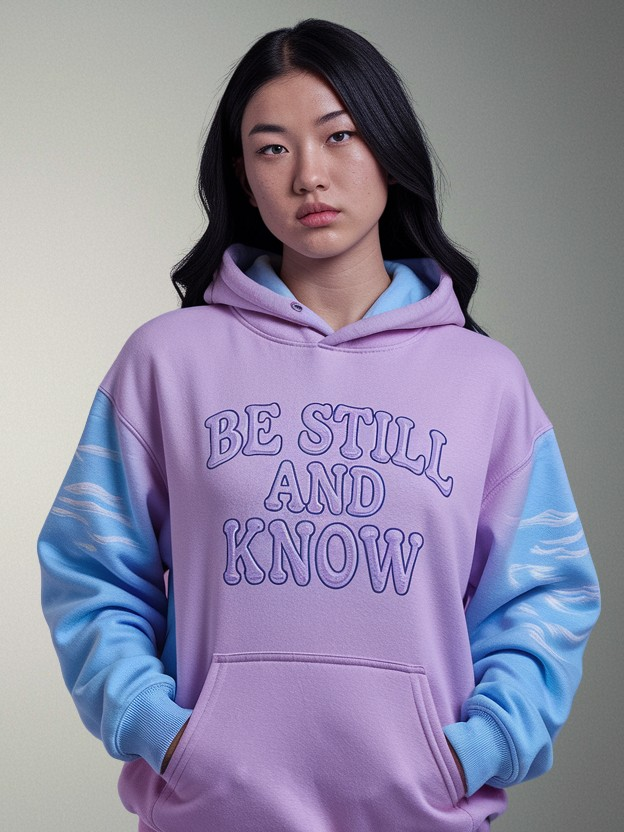 Be Still and Know Vaporwave Hoodie