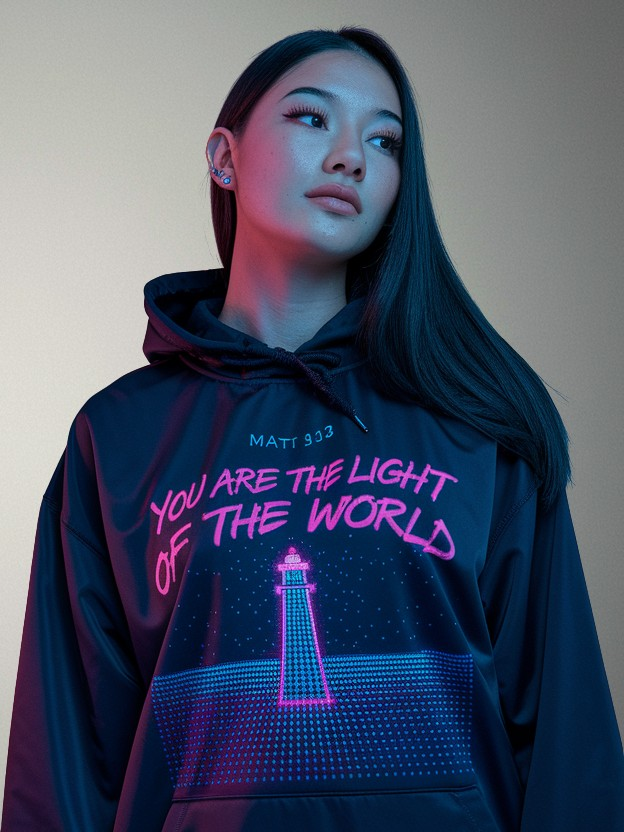 Light of the World Vaporwave Hoodie